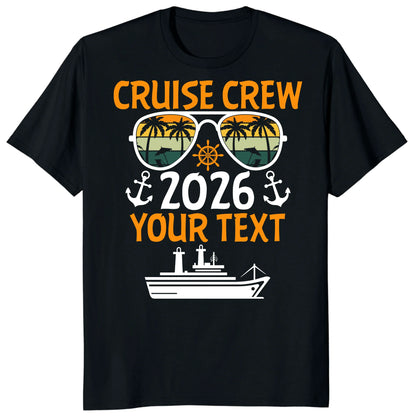 Cruise Crew 2026 Shirts, Custom Family Cruise Vacation Tees