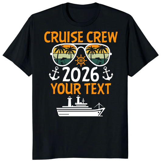 Cruise Crew 2026 Shirts, Custom Family Cruise Vacation Tees
