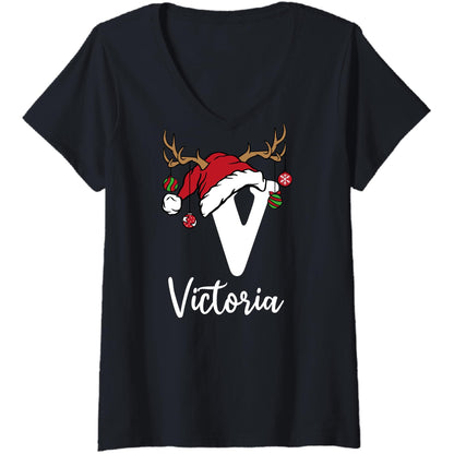Custom Christmas Initial Family Matching Shirts, Xmas Funny Monogram Outfits