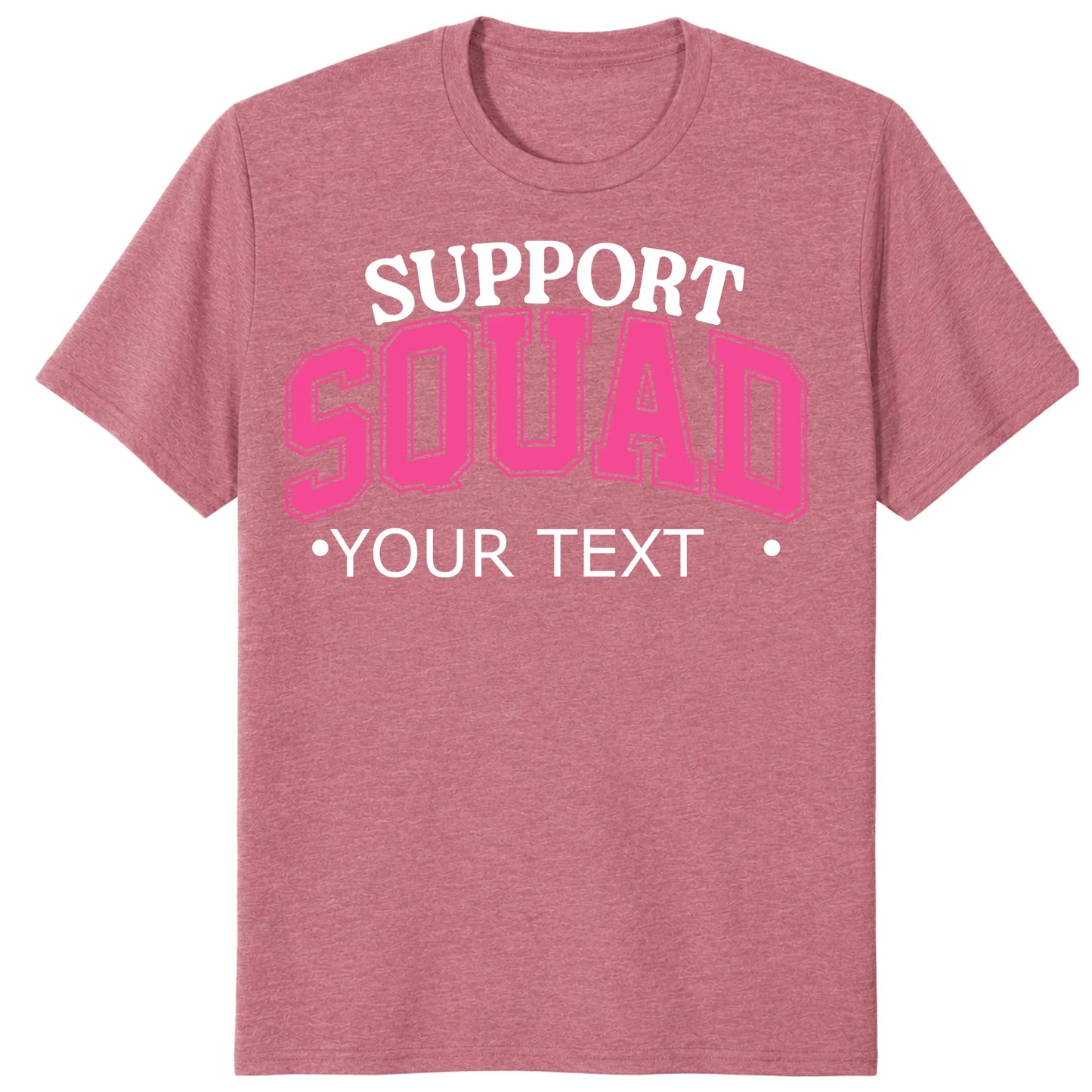 Custom Support Squad Shirt, Personalized Breast Cancer Team Tee
