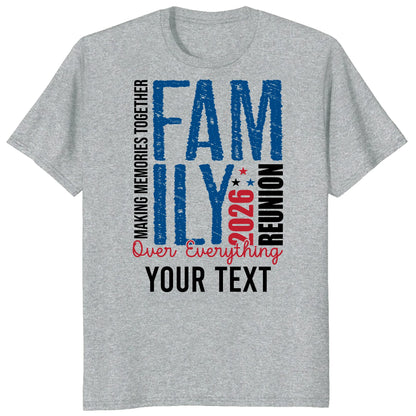 Custom Family Reunion 2026 Shirt, Personalized Family Memories Tee
