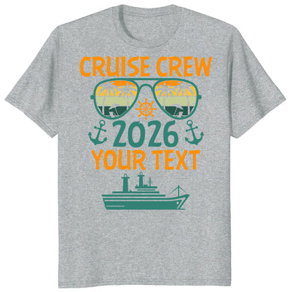 Cruise Crew 2026 Shirts, Custom Family Cruise Vacation Tees