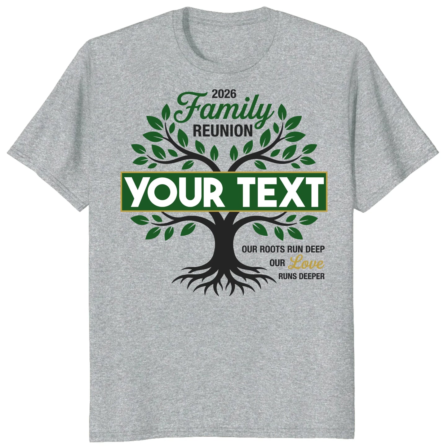 Custom Family Reunion 2026 Shirt, Personalized Tree Roots Family Tee