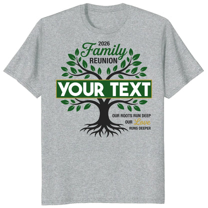 Custom Family Reunion 2026 Shirt, Personalized Tree Roots Family Tee