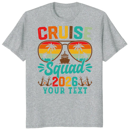 Cruise Squad 2026 Shirts, Custom Group Vacation Cruise Tees