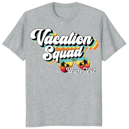 Custom Retro Vacation Squad Shirt, Personalized Matching Group Tee