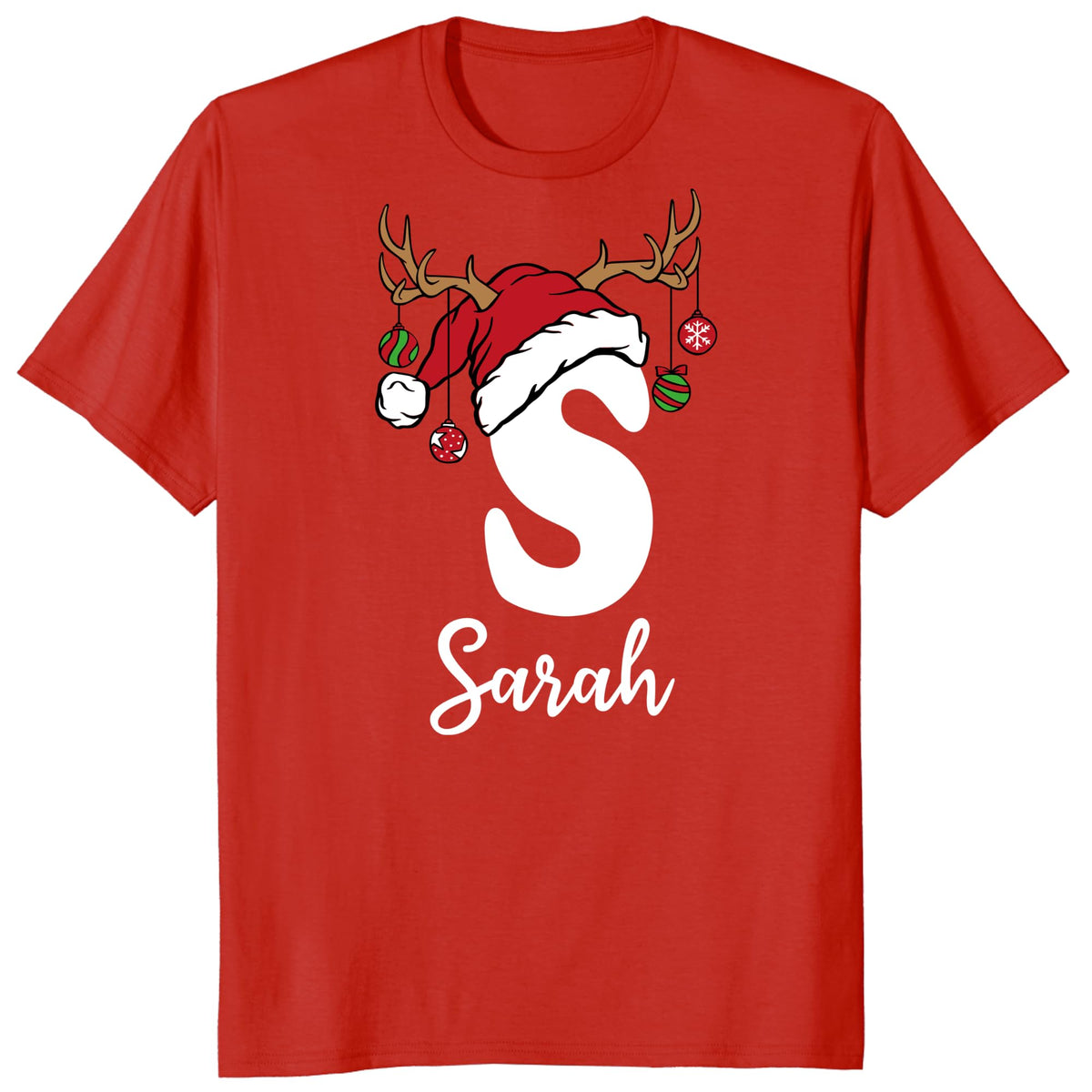 Custom Christmas Initial Family Matching Shirts, Xmas Funny Monogram Outfits