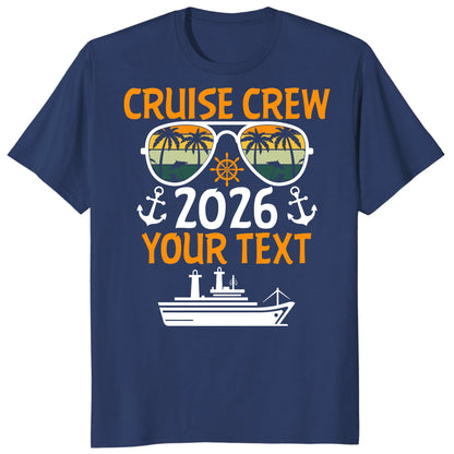 Cruise Crew 2026 Shirts, Custom Family Cruise Vacation Tees