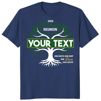 Custom Family Reunion 2026 Shirt, Personalized Tree Roots Family Tee