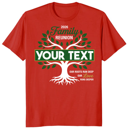 Custom Family Reunion 2026 Shirt, Personalized Tree Roots Family Tee