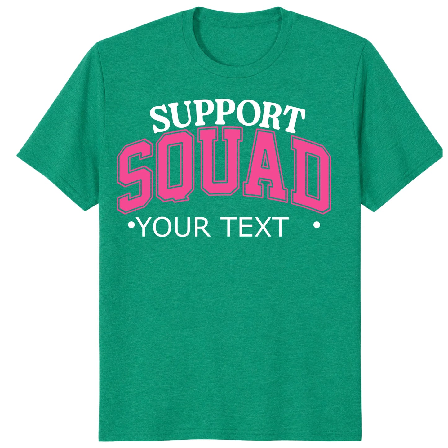 Custom Support Squad Shirt, Personalized Breast Cancer Team Tee