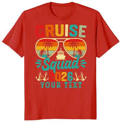 Cruise Squad 2026 Shirts, Custom Group Vacation Cruise Tees