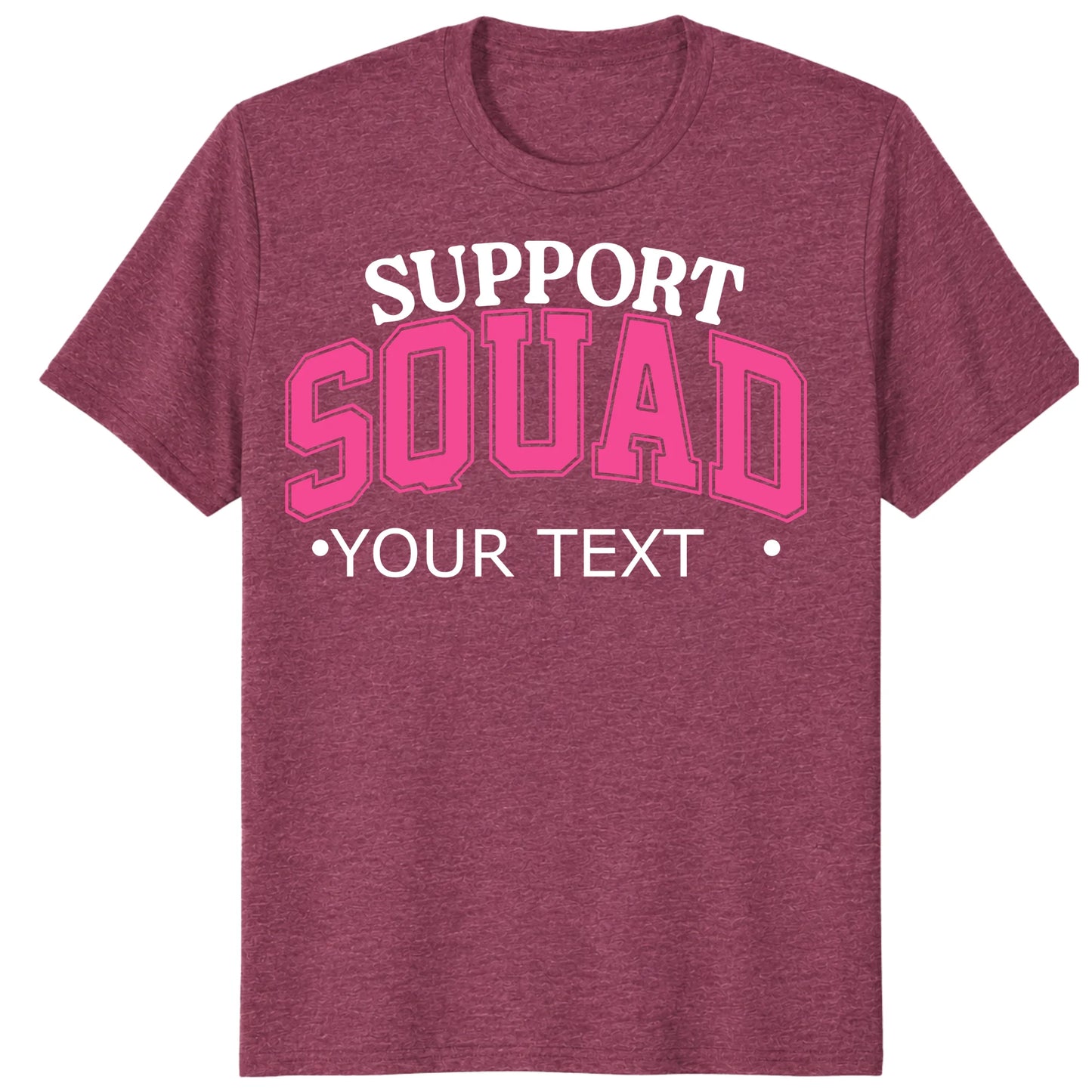 Custom Support Squad Shirt, Personalized Breast Cancer Team Tee