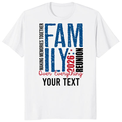 Custom Family Reunion 2026 Shirt, Personalized Family Memories Tee
