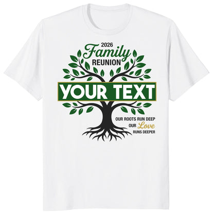 Custom Family Reunion 2026 Shirt, Personalized Tree Roots Family Tee