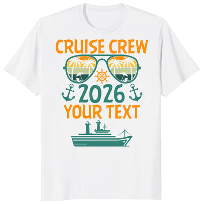 Cruise Crew 2026 Shirts, Custom Family Cruise Vacation Tees