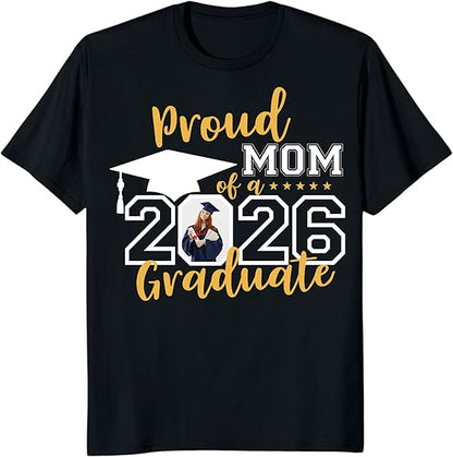 Custom Photo Graduation Shirts, Class of 2026 Family Graduation T-Shirt, Proud Family Graduation Tee, Graduate T Shirts