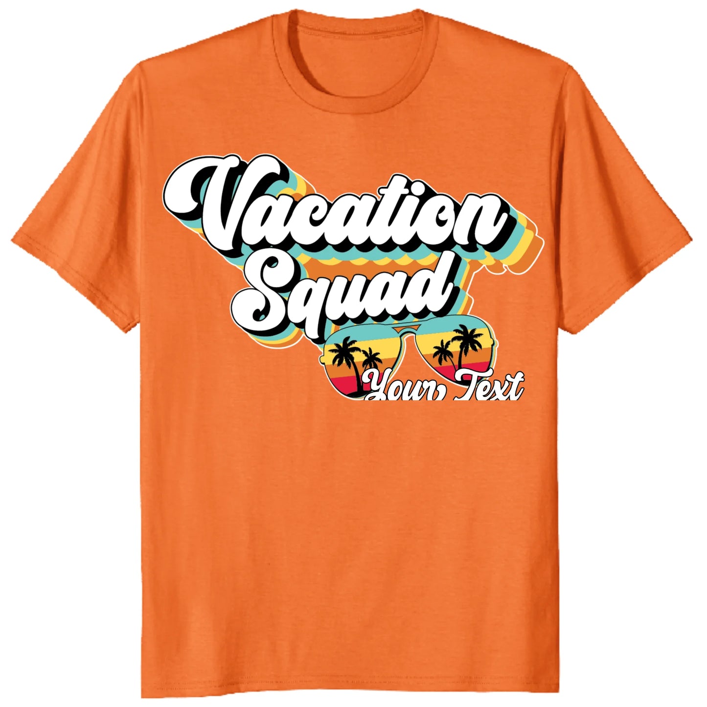 Custom Retro Vacation Squad Shirt, Personalized Matching Group Tee