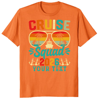 Cruise Squad 2026 Shirts, Custom Group Vacation Cruise Tees