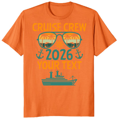 Cruise Crew 2026 Shirts, Custom Family Cruise Vacation Tees