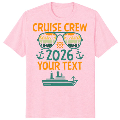 Cruise Crew 2026 Shirts, Custom Family Cruise Vacation Tees