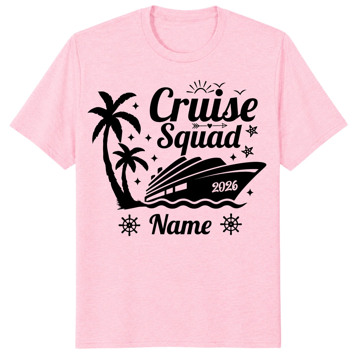 Custom Palm Tree Cruise Squad 2026 Matching Vacation Shirts