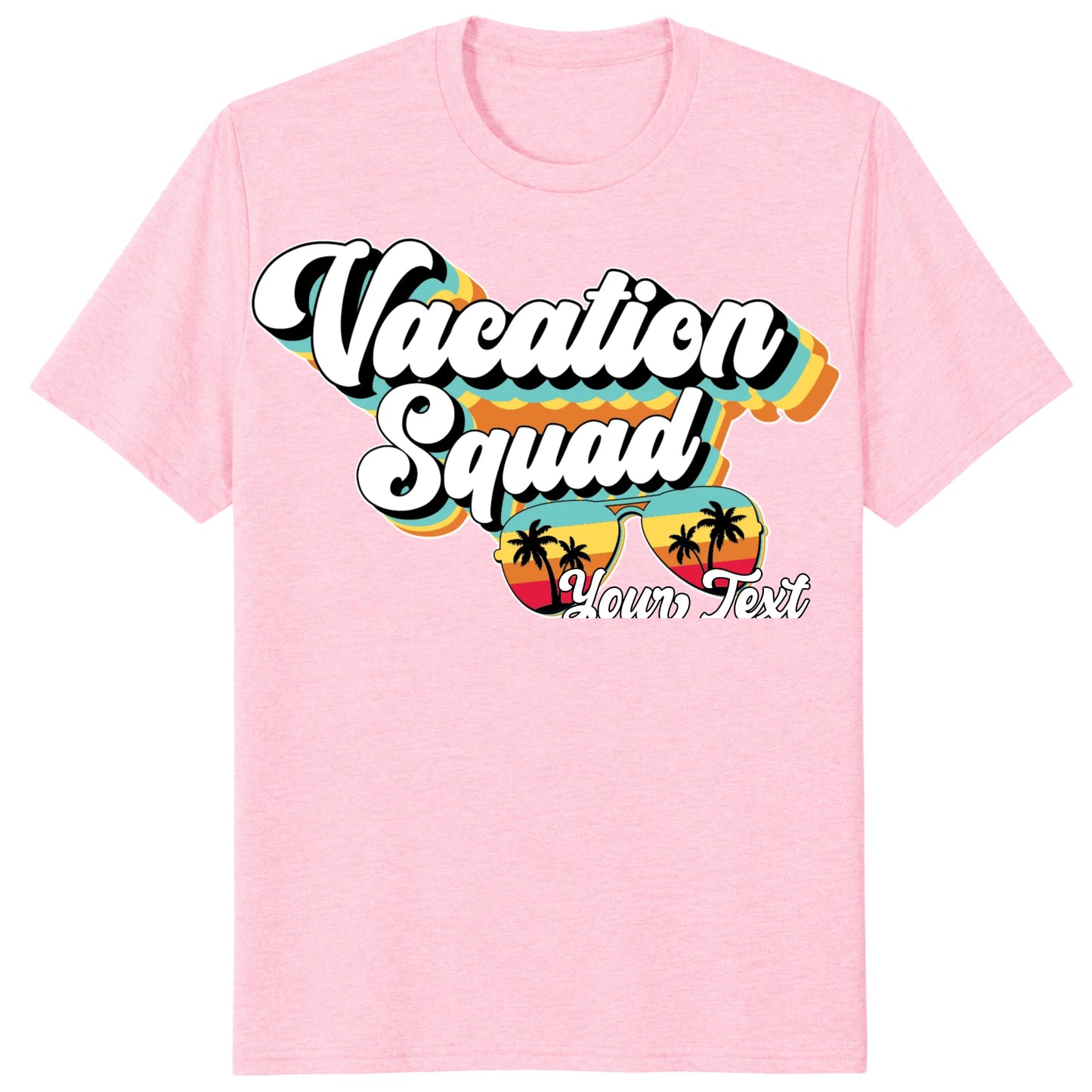 Custom Retro Vacation Squad Shirt, Personalized Matching Group Tee