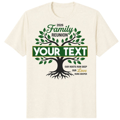 Custom Family Reunion 2026 Shirt, Personalized Tree Roots Family Tee