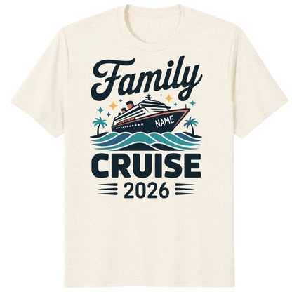 Personalized Family Matching Cruise 2026 Shirts, Customizable Cruisin Tees
