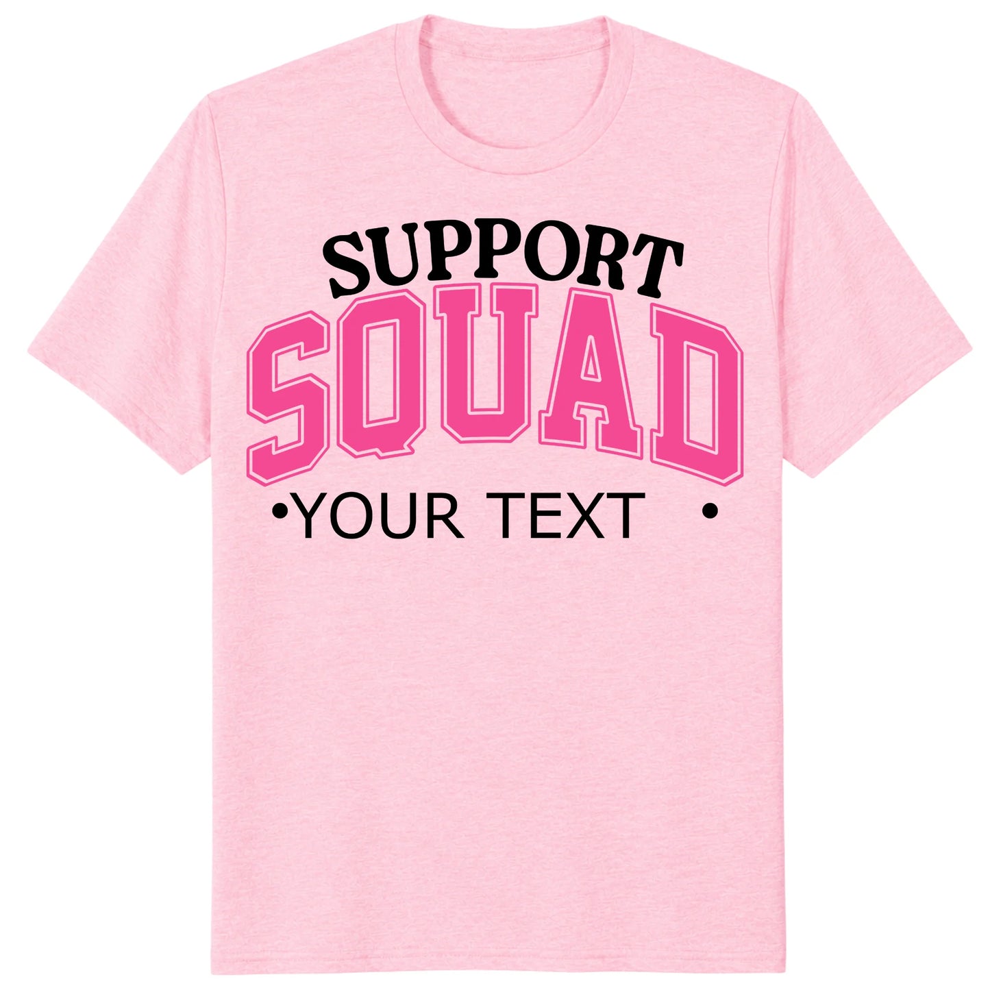Custom Support Squad Shirt, Personalized Breast Cancer Team Tee